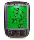 Sunding 563-A Bicycle Rainproof Computer Odometer Speedometer Multifunction (563-A Wired Black)