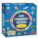 Tiddler Our Community Helpers Game,20 Occupations with Blue 160 play cards,Memory & Board Game for kids,Educational Game & Learning Toy for 3- 5 years old,Gender Neutral, Vocabulary buildup Game