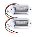 6 LED License Plate Tag Light Lamp For Truck SUV Trailer 1/2Pcs D7A3 H4O4