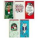 Hallmark Christmas Gift Card Holders or Money Holders Assortment, Enjoy the Wonder (5 Christmas Cards with Envelopes)