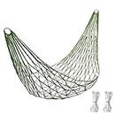 RANIT Nylon Mesh Rope Hammocks Swinging Swing Chair for Outdoor Recreation Camping (Army Green)