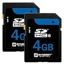Synergy Digital 4GB Secure Digital SDHC Memory Cards, Compatible with Canon Powershot SD600 Digital Camera - Class 10, 20MB/s, 300 Series - Pack of 2