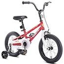COSTIC Kids Bike for Boys Girls Ages 3-8 Years Old, 12 14 16 Inch BMX Kid's Bicycles with Training Wheels，Toddler Bike, 16 Inch Bikes with Kickstand (Red, 12 Inch with Training Wheels)