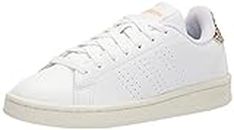 adidas Women's Advantage Tennis Shoe, White/White/White Tint, 8