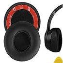 Replacement Earpad cushions For Beats Solo 2 ,Solo 3 Wired & Wireless Headphone With ITIS Logo Cable Clip (BLACK)