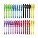 DazSpirit 30pcs Invisible Ink Pen Party Bag Fillers for Boys and Girls, Magic Marker Pens with UV Light for Kids, Spy Pens Invisible Ink for Writing Secret Message