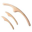 Bipily 3 Pcs Wooden Gua Sha Scraping Massage Tool Kit, Lymphatic Drainage Massager Wood Therapy Massage Tools for Facial And Body Massage Health Care Beauty