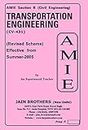 AMIE - Section - (B) Transportation Engineering ( CV- 431 ) Civil Engineering Solved and Unsolved Papers