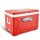 Asian Insulated Chiller Ice Box| Big Size for Travel Party Bar Ice Cubes, Cans | Cold Drinks | Medical Purpose | 62 Litre, Red