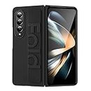 Valente Hard Polycarbonate TPU Case Cover with Wrist Strap for Galaxy Z Fold 3 (Black)