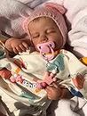 KIGKYO Reborn Dolls Réaliste 19 Pouces Baby Doll comme Une Vraie poupée de bébé Soft Body Silicone Baby Girl Real Looking Baby Dolls Poupée Nouveau-née à partir de 3 Ans