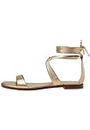 Michael Kors Women's Amara Flat Sandal, Pale Gold, 4 UK