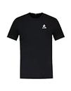 Le Coq Sportif Ess Tee SS N°4 M Black T-Shirt, Nero, L Unisex-Adulto