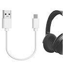 GEEKRIA Micro-USB Headphones Short Charger Cable Compatible with Bose, JBL, Sony, ATH, Jabra, Skullcandy, Anker, B&O, AKG Charger, USB to Micro-USB Replacement Power Charging Cord (1ft / 30cm)