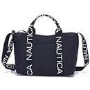 Nautica PU Top Handle Tote Bag For Women | Ladies Handbag | Handbag For Women With Zipper | Adjustable Sling Strap | Suitable Size, Black