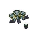 Team Golf NFL Green Bay Packers Contour Golf Club Headcovers (3 Count) Numbered 1, 3, & X, Fits Oversized Drivers, Utility, Rescue & Fairway Clubs, Velour Lined for Extra Club Protection