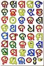 Little Genius Oriya Consonants with Knob,Multicolor