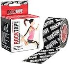 RockTape Kinesiology Tape for Athletes, Water Resistant, Reduce Pain & Injury Recovery, 2" x 16.4 Feet, Uncut or Pre-Cut Strips