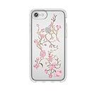 Speck iPhone SE 2020 Case/iPhone 8 Presidio Clear + Print Case, IMPACTIUM 8-Foot Drop Protected iPhone Case that Resists UV Yellowing, Golden Blossoms Pink/Clear