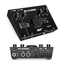 M-Audio AIR 192x6 USB C MIDI Audio Interface for Recording, Podcasting, Streaming, Studio Quality Sound, 2 XLR in and Music Production Software