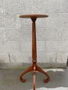 Vintage The Bombay Company 90s Wood Pedestal Plant Stand Side Table MahoganyTone
