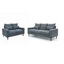 Panana Fabric sofas - 3 & 2 seater sofa settee- 3 seater and 2 seater Sofa sets For Living Room, Grey