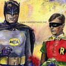 Batman & Robin - Fine Art Print / Poster / Watercolor Painting