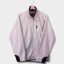 Vintage FILA Fleece Jacket Beige Logo Mens M - S 90's Full Zip