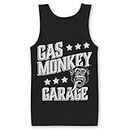 Fast N' Loud Officially Licensed Gas Monkey Garage Monkeystars Mens Tank Top Vest (Black), XX-Large