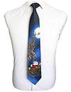 Gusleson Christmas Ties for Men 9cm Soft Santa Snowman Xmas Necktie Festival Ties (UK0767-07)