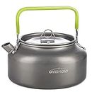 Overmont Aluminum 0.8L Outdoor Camping Hiking Kettle Portable Kettle Compact and Lightweight with Silicon Handle