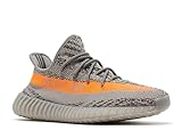 Mens Boost 350 v2 Sneakers Grey Orange (USA 9.5)