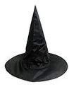 BookMyCostume Adults Witch Hat Fancy Dress Costume Accessory for Halloween Adults Black