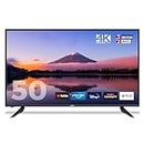 Cello C50RTS 50 inch Smart TV 4K Ultra HD LED Made in UK, FREEVIEW DVB-T2 HD: Prime Video, Netflix, YouTube, Disney+ & Catch Up TV Apps, 3x HDMI 50 inch Smart WiFi TV in Black