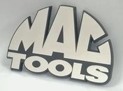 MAC TOOLS / SNAP-ON TOOLS BOX EMBLEM REPLACEMENT LARGE CROME FINISH LOGO