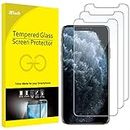 JETech Protector de Pantalla para iPhone 11 Pro, iPhone XS y iPhone X 5,8", Cristal Vidrio Templado, 3 Unidades