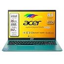 Acer Notebook Intel 4 Core N6000, RAM 16 Gb Ddr4, SSD pci da 512 Gb, Display FULLHD da 15,6", web cam, 3 usb, hdmi, bt, lan,wi-fi, Win11 Pro, pronto all'uso e preconfigurato Gar. Italia