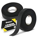 Bennort Car Wiring Insulation Tape for Wire Protection, Automotive Wiring Harness Cloth Tape for Electrical Wrapping Tape, 19mm x 25 meter,Chemical Fiber Cloth for Heat-Resistant,High Temp