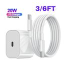 For iPhone 15 Pro Max 15 Plus Samsung S22 20W USB-C Fast Charger PD Type-C Cable