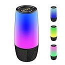 Bluetooth Speaker, 9 Color LED Lighting Themes Speaker, IPX6 Waterproof Portable Wireless Speaker, Bluetooth 5.3, Wireless Two Pairing, 360° Stereo Sound Effect, Suitable for Family Gatherings
