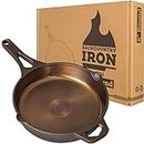 Backcountry Iron 8 Inch Smooth Wasatch Pre-Seasoned Round Cast Iron Skillet