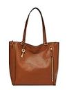 Fossil Bag for Women Tara, Leather/Polyurethane Trim Shopper Brandy 36.8 cm L x 14.0 cm W x 29.2 cm H ZB1475213