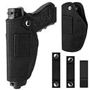 bvya Ambidextrous Gun Holster for Men/Women, 380 Holster for Pistols, Universal Airsoft Right/Left, IWB/OWB 9mm Concealed Carry Holsters, Fits Glock, M&P Shield & Similar Handgun