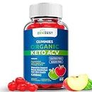 Organic Keto ACV Gummies for Advanced Weight Loss - Sugar & Gluten Free Apple Cider Vinegar Diet Supplement Women Men - Vitamin B12, Vegan & Non-GMO - Support Digestion Metabolism Hair Skin (1200mg)