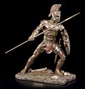 Achilles figure - with spear and shield to attack - Veronese decorative statue