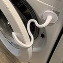 Front Load Washer Door Prop and Stopper - Magnetic Washing Machine Door Holder with 2.6-Inch Magnet Base, Removable Washer Door Stopper Keep Washer Door Open to Prevent Odors (White)