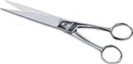 DOTCOM Scissors Bast Steel Tempered, Plastic Fabric Cutting Barber Scissor (7 Inches, White)