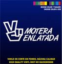 MOTERA ENLATADA - Sticker Vinilo - Escoge color y tamaño - Pegatina - Coche Moto