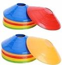 AS Plastic Space Marker Agility Soccer Cones for Training, Football, Kids, Sports, Field Cone Markers, Cones for Football with Stand - 2 Inch Space Marker Cones (Multicolor) (10)