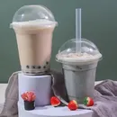 50Pcs Fruit Cups Ice Disposable Bubble Tea Cup With Lid Smoothie Disposable Cold Drinking Cup Cups